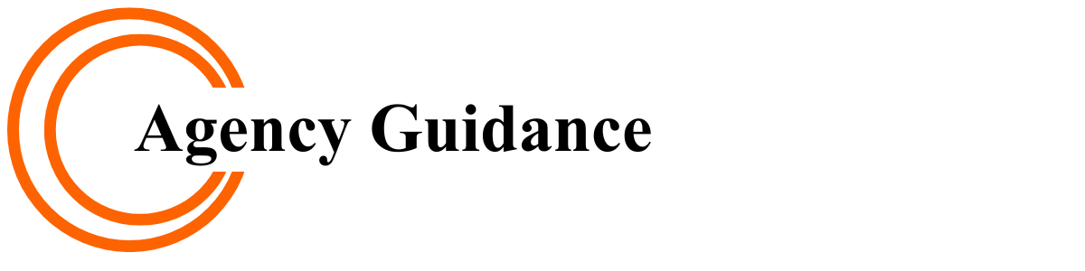 Agency Guidance