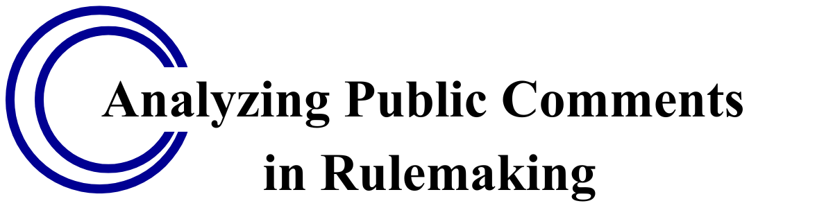 Analyzing Public Comments in Rulemaking